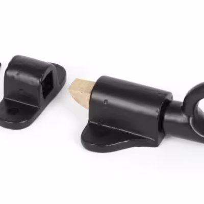 Black Fanlight Catch with two Keeps
