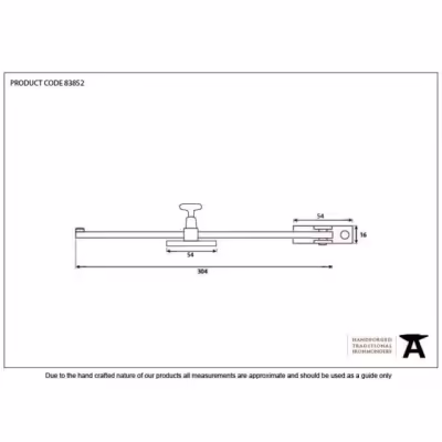 Black 12" Sliding Stay - Image 3