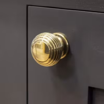 Aged Brass Beehive Cabinet Knob 30mm - Image 4