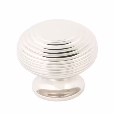 Polished Nickel Beehive Cabinet Knob 40mm