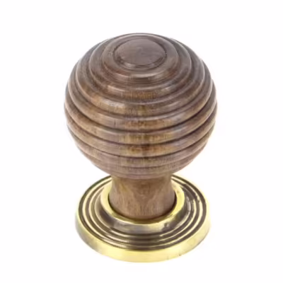 Rosewood and AB Beehive Cabinet Knob 35mm