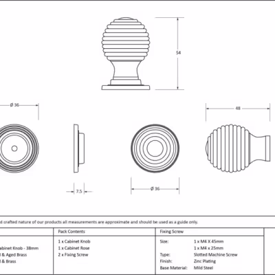 Rosewood and AB Beehive Cabinet Knob 38mm - Image 3