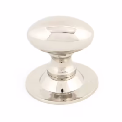 Polished Nickel Oval Cabinet Knob
