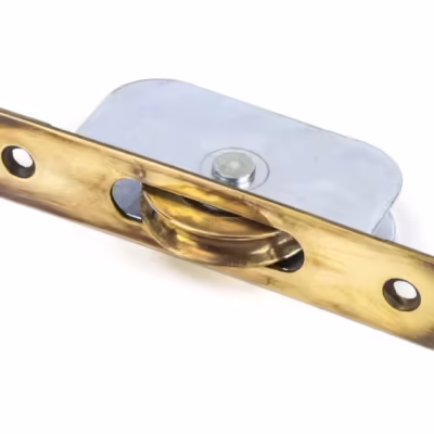 Aged Brass Square Ended Sash Pulley 75kg