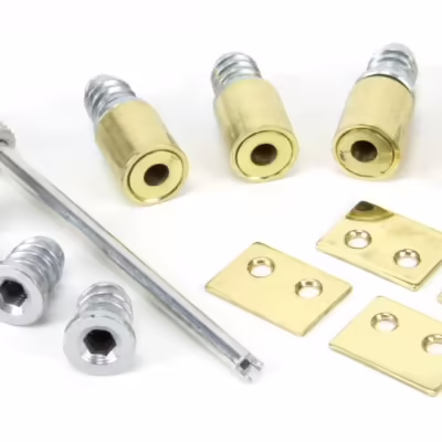 Lacquered Brass Secure Stops (Pack of 4)