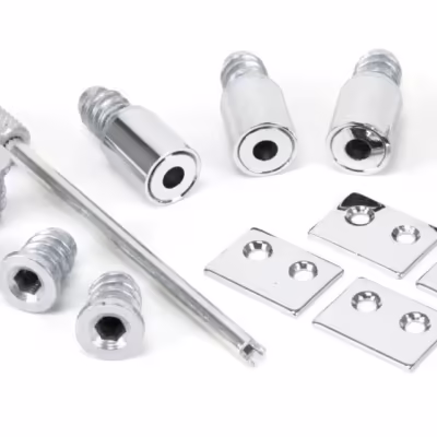 Polished Chrome Secure Stops (Pack of 4)