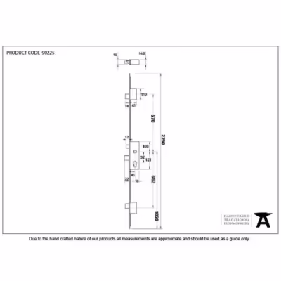 SS 45mm Backset linear 3 Point Door Lock - Image 5