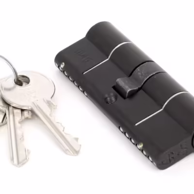 Black 40/40 6pin Euro Cylinder