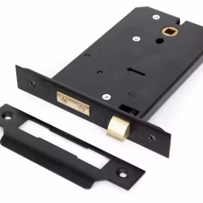 Black 6" Horizontal 5 Lever Sash Lock - Image 1