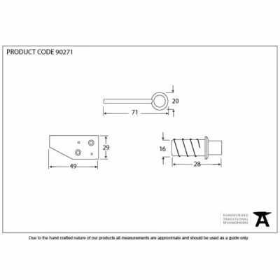 Polished Brass Key-Flush Sash Stop - Image 3