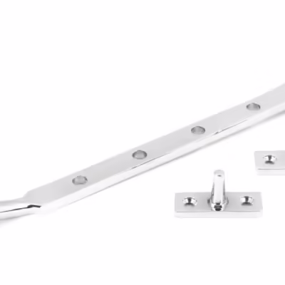 Polished Chrome 10" Reeded Stay