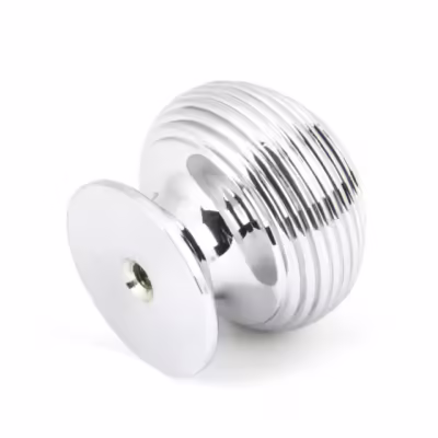 Polished Chrome Beehive Cabinet Knob 30mm - Image 3