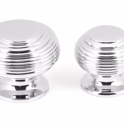 Polished Chrome Beehive Cabinet Knob 30mm - Image 4