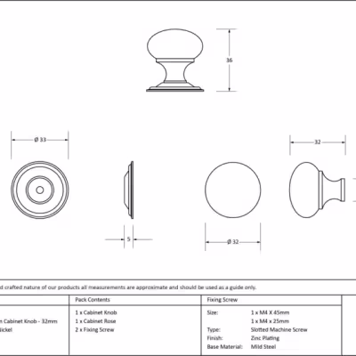 Aged Bronze Mushroom Cabinet Knob 32mm - Image 3