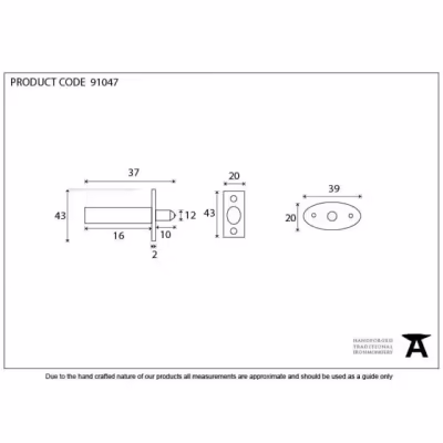 Electro Brassed Security Window Bolt - Image 3