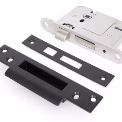 Black 3" 5 Lever BS Sash Lock KA