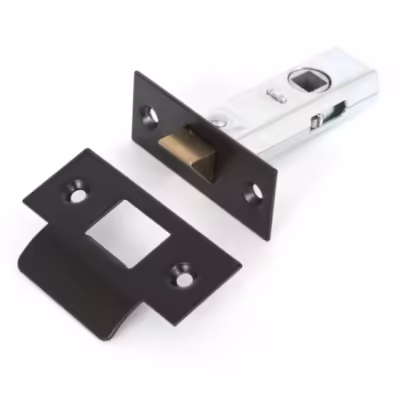 Black 2½" Tubular Mortice Latch