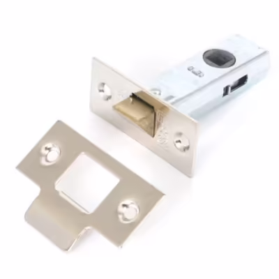 Nickel 2½" Tubular Mortice Latch