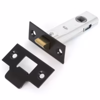Black 3" Tubular Mortice Latch