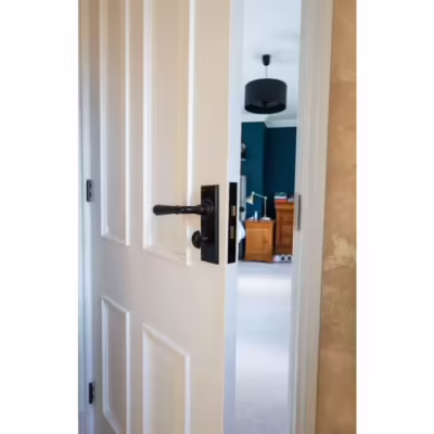 Black 3" Bathroom Mortice Lock - Image 3