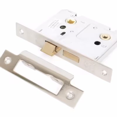 Nickel 3" Bathroom Mortice Lock