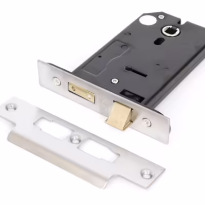 SS 5" Horizontal 3 Lever Sash Lock