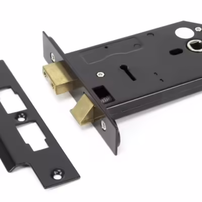 Black 5" Horizontal 3 Lever Sash Lock