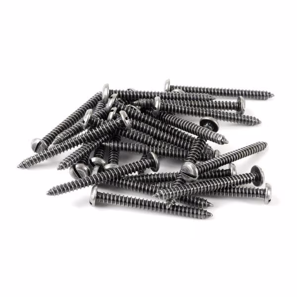 Pewter 10x2" Round Head Screws (25)