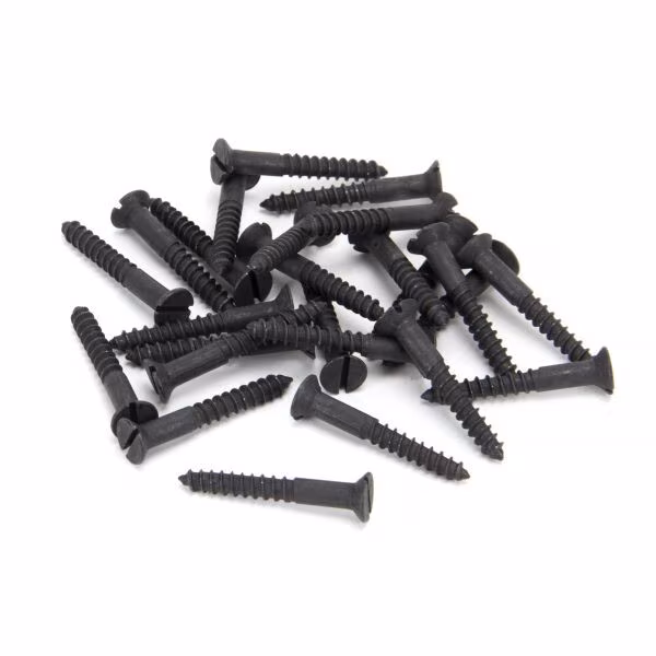 Black 8x1¼" Countersunk Screws (25)