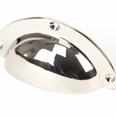 Polished Nickel 4" Plain Drawer Pull