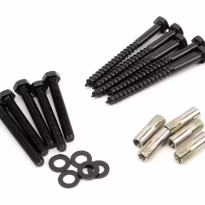 100kg Black Sliding Door Hardware Kit (2m Track) - Image 8