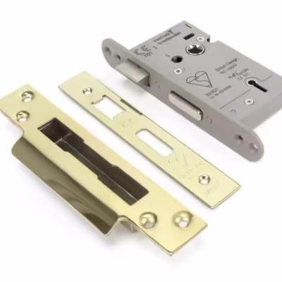 PVD 2½" BS Heavy Duty Sash Lock KA - Image 1