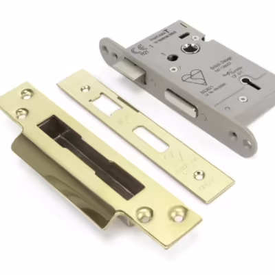 PVD 3" BS Heavy Duty BS Sash Lock KA
