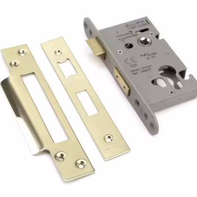 PVD 2½" Euro Profile Sash Lock
