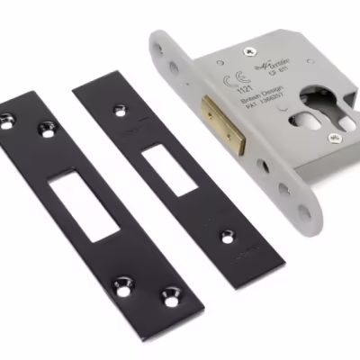 Black 2½" Euro Profile Dead Lock - Image 1
