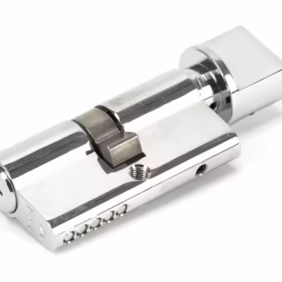Polished Chrome 30/30 Euro Cylinder/Thumbturn