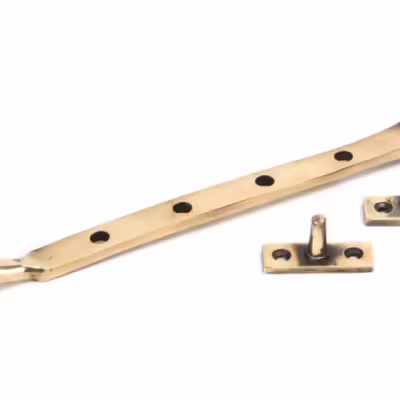 Polished Bronze 10" Reeded Stay