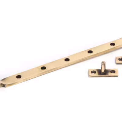 Polished Bronze 12" Reeded Stay