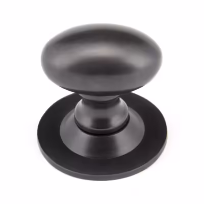 Aged Bronze Oval Cabinet Knob 33mm