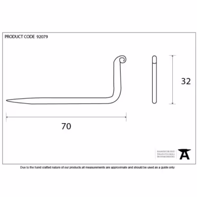 Black L Hook - Small - Image 3