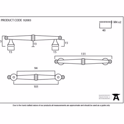 Polished Nickel Regency Pull Handle - Small - Image 4