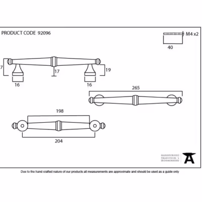 Polished Chrome Regency Pull Handle - Large - Image 3