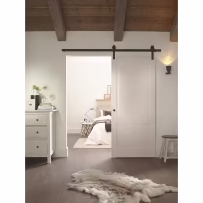 100kg Black Sliding Door Hardware Kit (3m Track) - Image 3