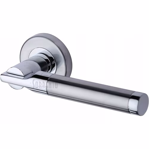 Salo Door Handle on Round Rose