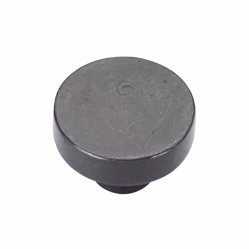 Rustic Bronze Round Disc Cabinet Knob