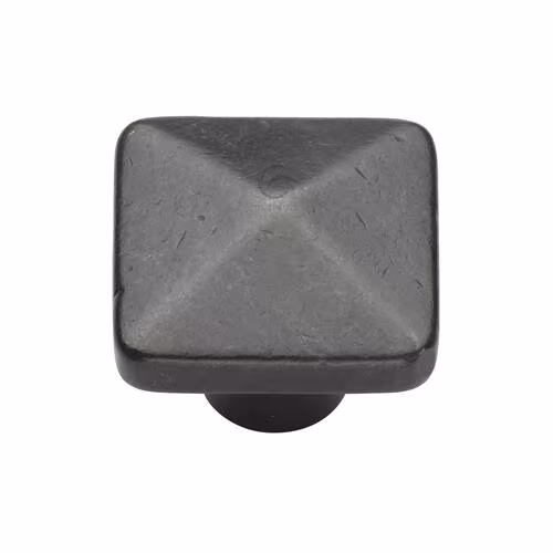 Rustic Bronze Square Pyramid Cabinet Knob