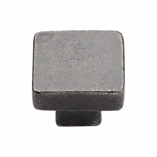 Rustic Pewter Square Cabinet Knob