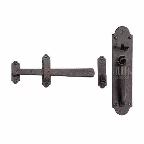 Tudor Gate Latch Black Iron