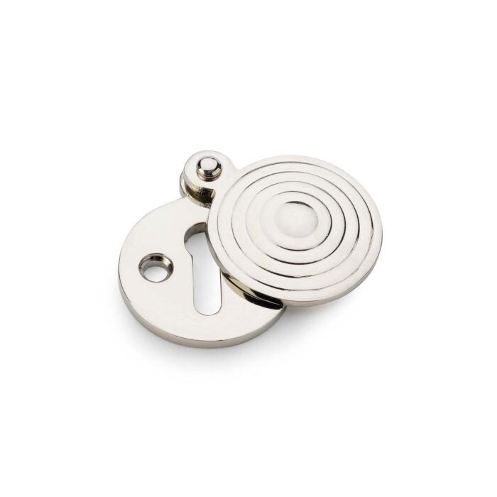 Standard Key Profile Round Escutcheon with Christoph Design Cover – Polished Nickel