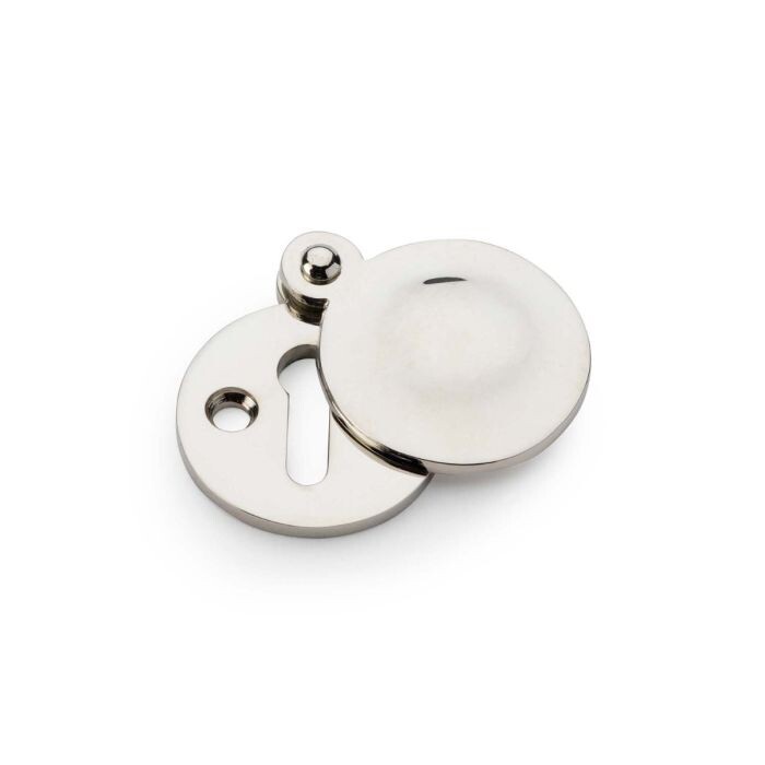 Standard Key Profile Round Escutcheon with Harris Design Cover – Polished Nickel